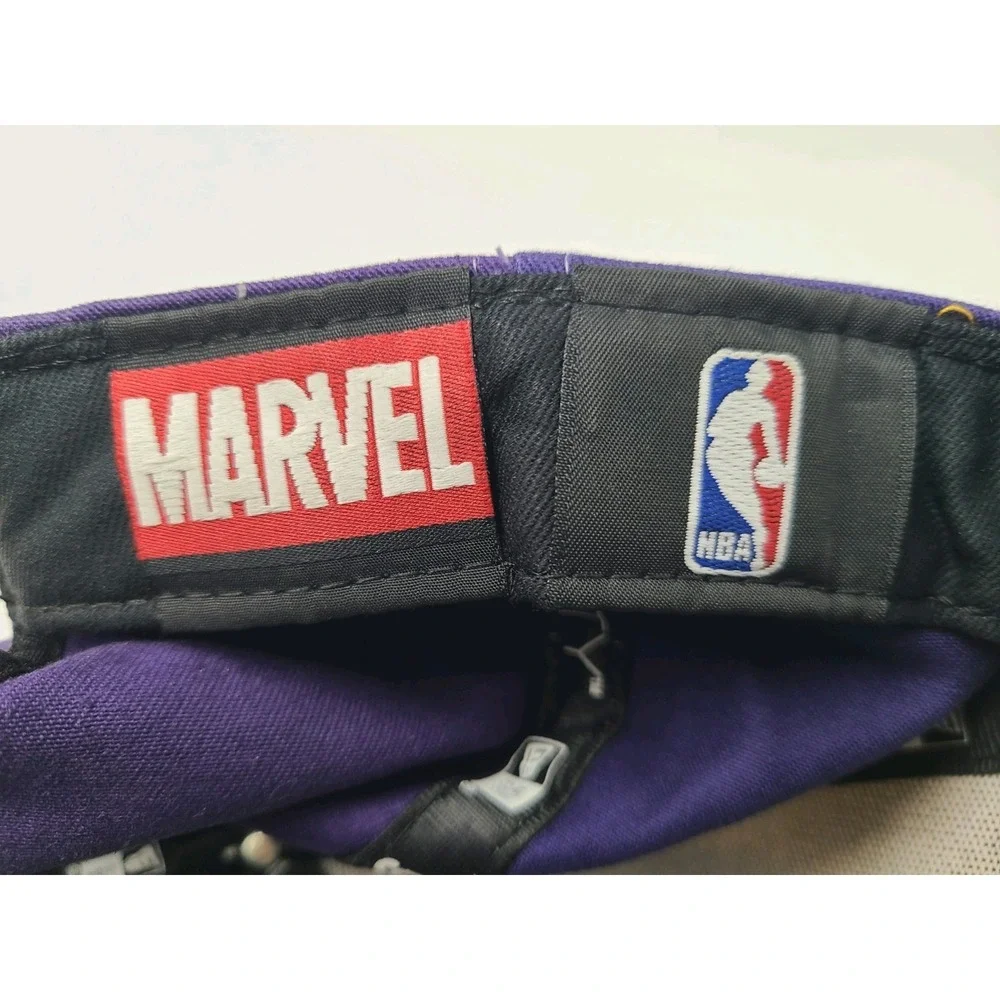 Los Angeles Lakers Iron Man Marvel New Era‎ 9Fifty Snapback Hat Cap NBA Purple